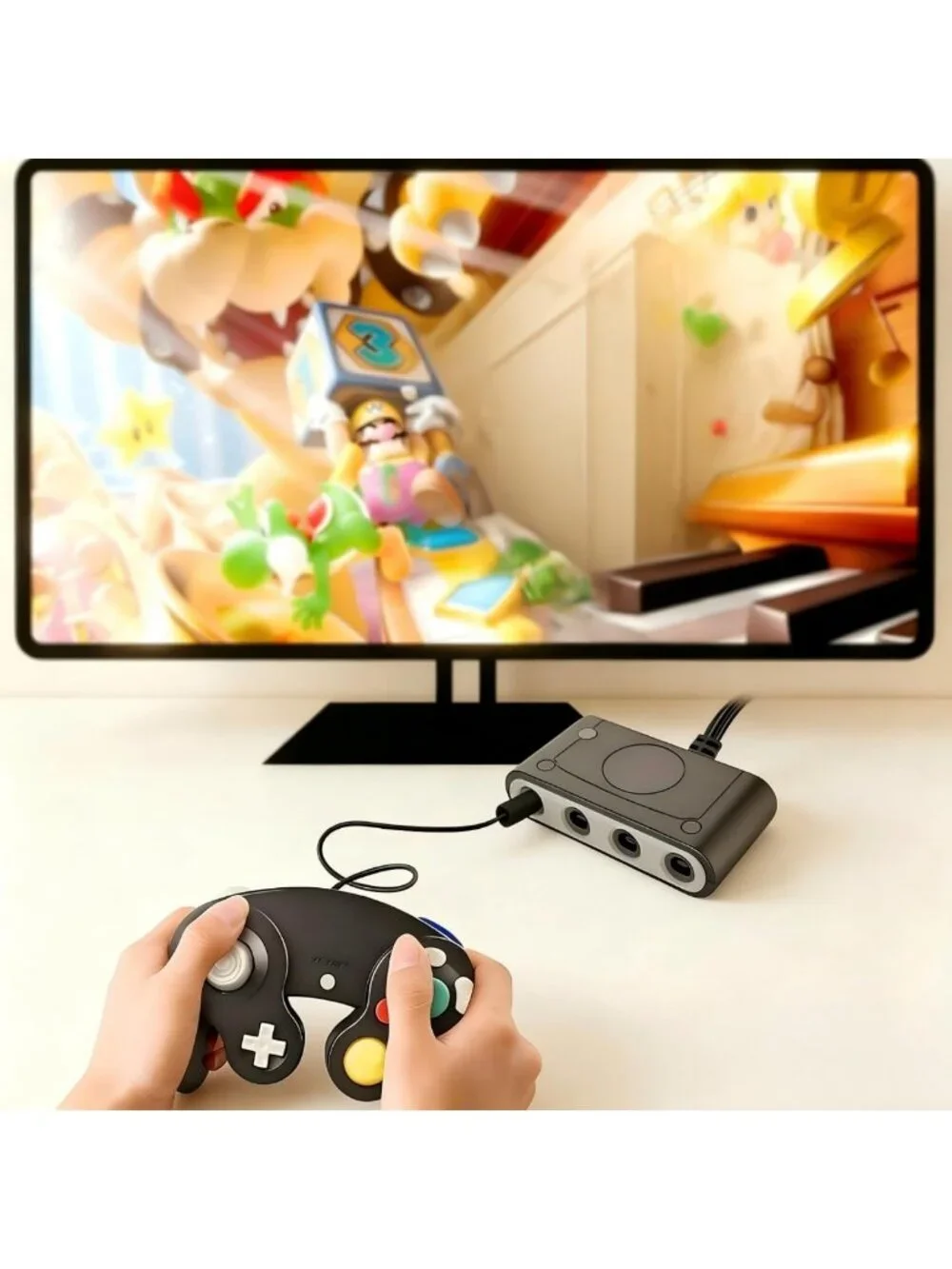 2 Pack Wired Game Controllers for Gamecube & Wii - Plug & Play, Zero Latency